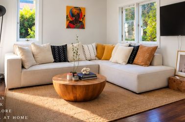Joss & Main Teasdale Solid Wood Drum Coffee Table