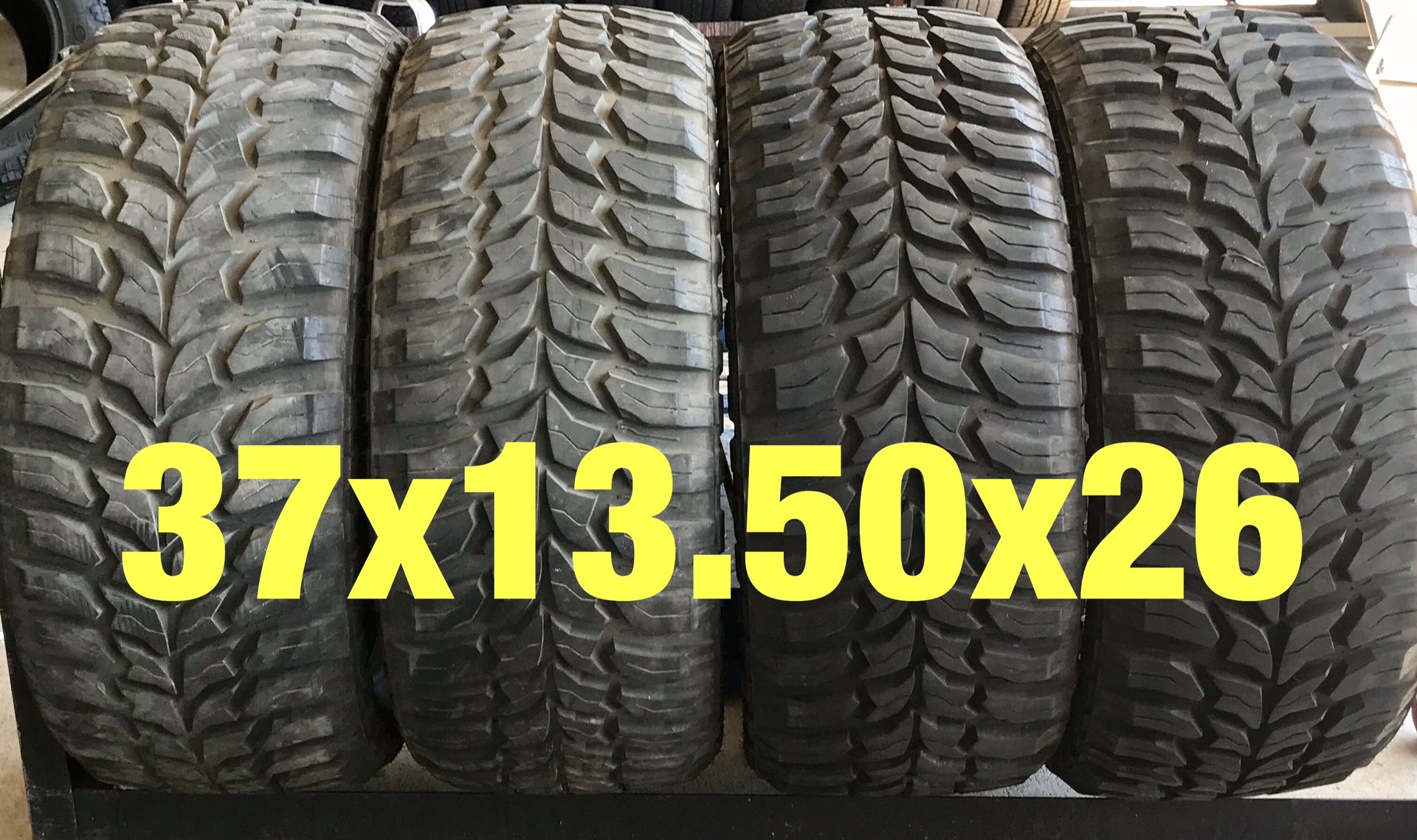 4 NEW tires 37x13.50x26 RoadOne MT