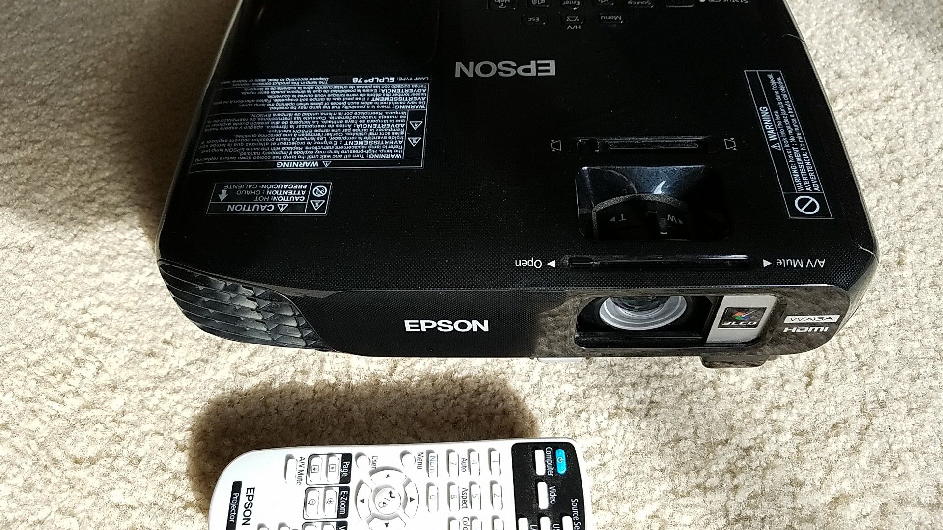 Epson Home Theater Video Projector