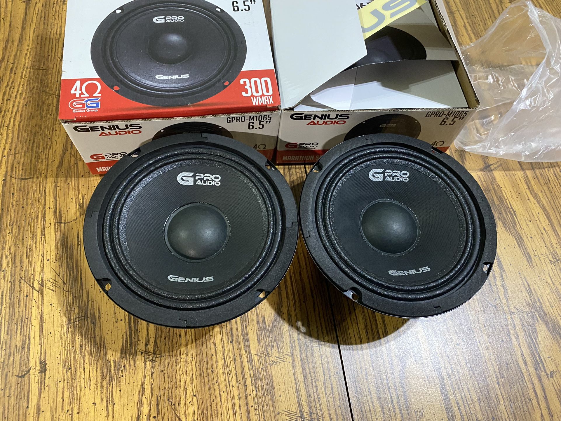 New Pair 6.5” Genius Audio Midrange Speakers