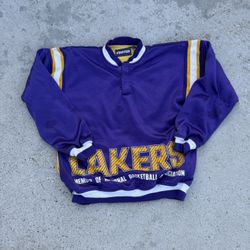 90s NBA Lakers purple and yellow sweatshirt starter size Medium 