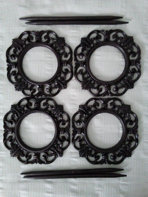 Ebony Curtain Tiebacks Holdback Rings