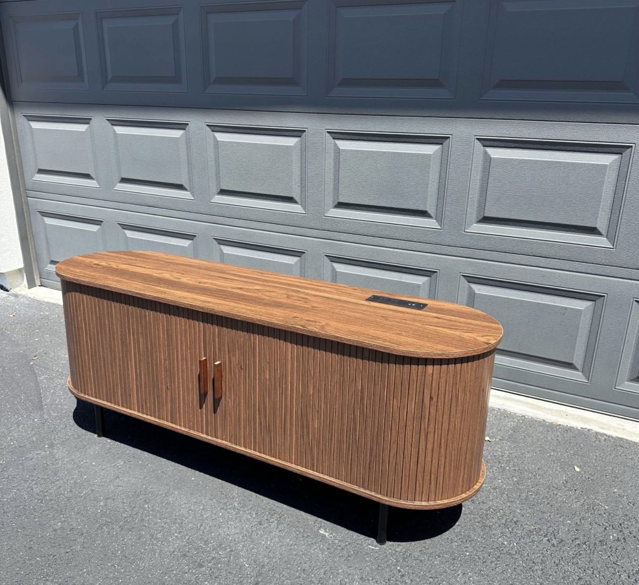 Brand New 55” Modern Walnut TV Stand / Media Console