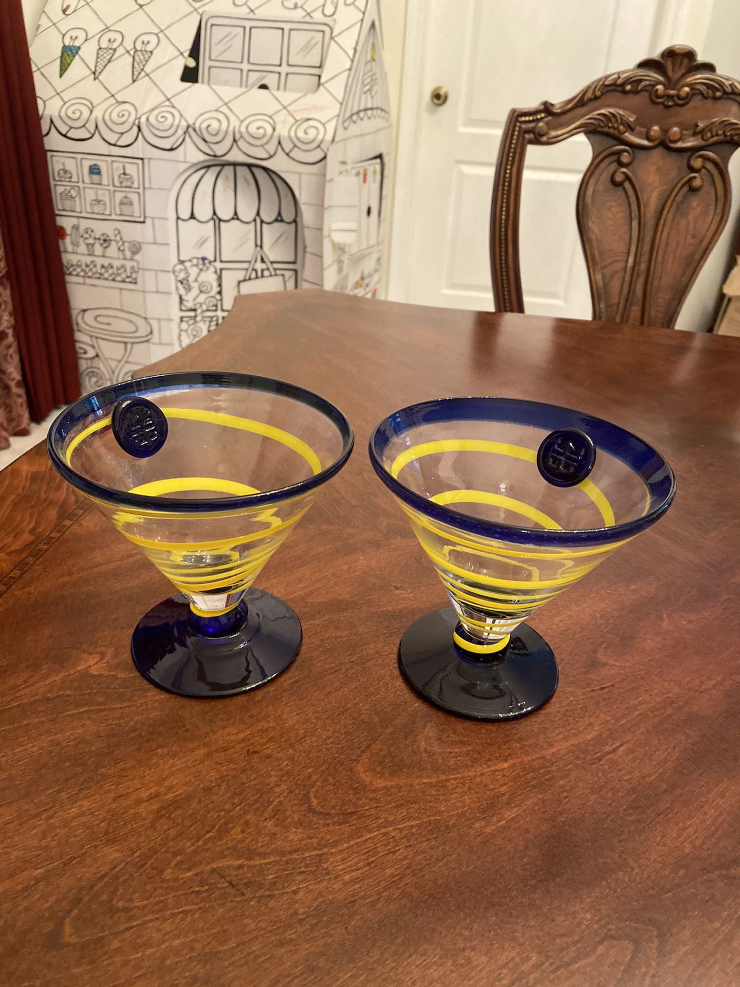 Caribbean Korta Bogs Martini Glasses