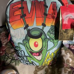 (RARE PIECE) Sprayground Plankton Backpack With Tags