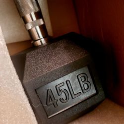 Hex Dumbell 45 Lbs Brand New