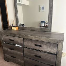 Dresser with mirror