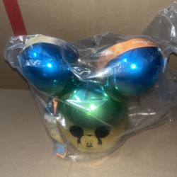 NEW Disney Parks MICKEY BALLOON Popcorn Bucket Blue Green Gold Sunset - NEW