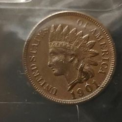 1901   indian head penny   full liberty 