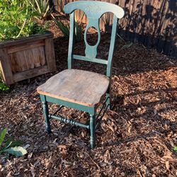 Wooden Vintage Chair She’ll Etch Cut Out Pottery Barn Chair