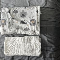 Infant Plush Blanket W/ Cotton Sheet