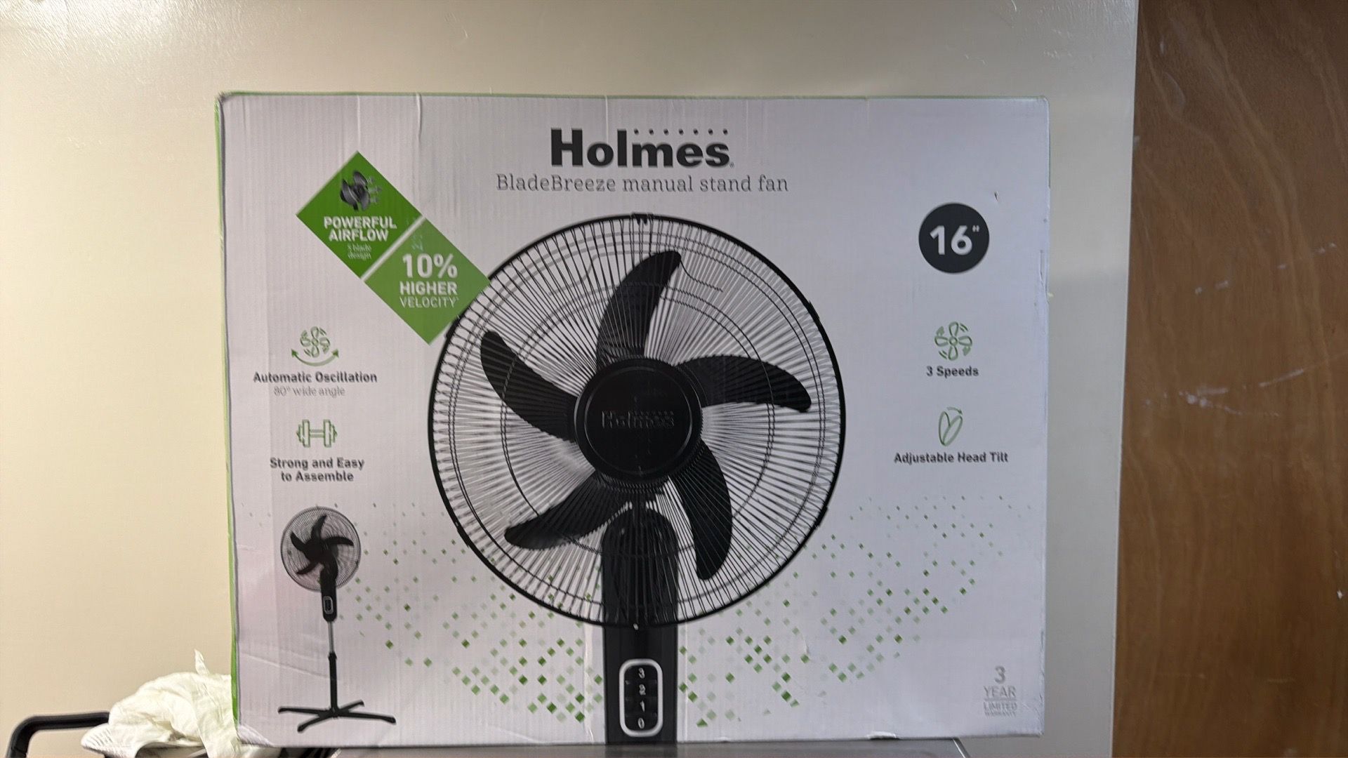 Holmes bladebreeze manual stand fan