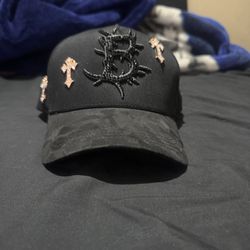 Barbas hats B cross rose gold