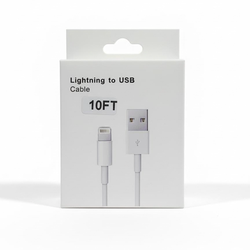 Solid Lightning Fabric Cable 10Ft Phine Charger Fast Charging USB-A to Lightning Phone Charger for Smartphones and Tables