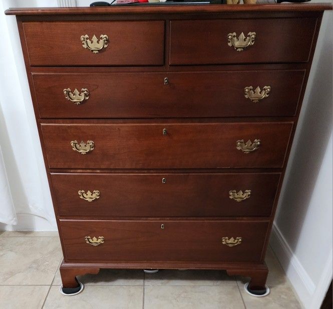 Wooden Dresser with Keys