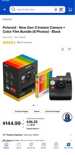 Polaroid now gen 3 camera