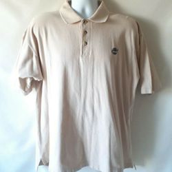 Timberland Weathergear men's beige polo shirt size L