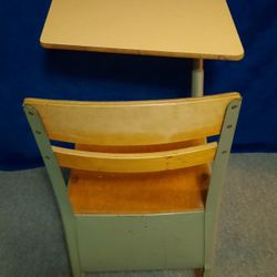 Vintage School Desks 1960s Antique Swivel 