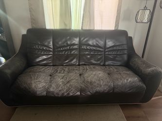Used brown leather couches