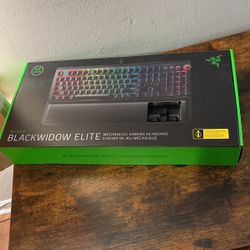 Razer Blackwidow Elite Keyboard With Yellow Switches