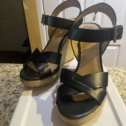 Michael Kors Wedge Sandals Womens Size 7.5