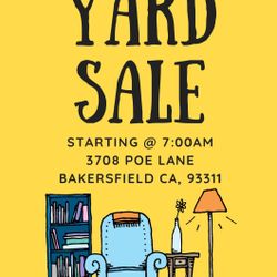 Yard Sale Tomorrow July 12 @ 7pm 
