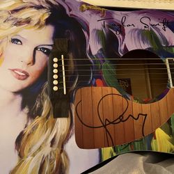 Taylor Swift Signed Guitar With COA