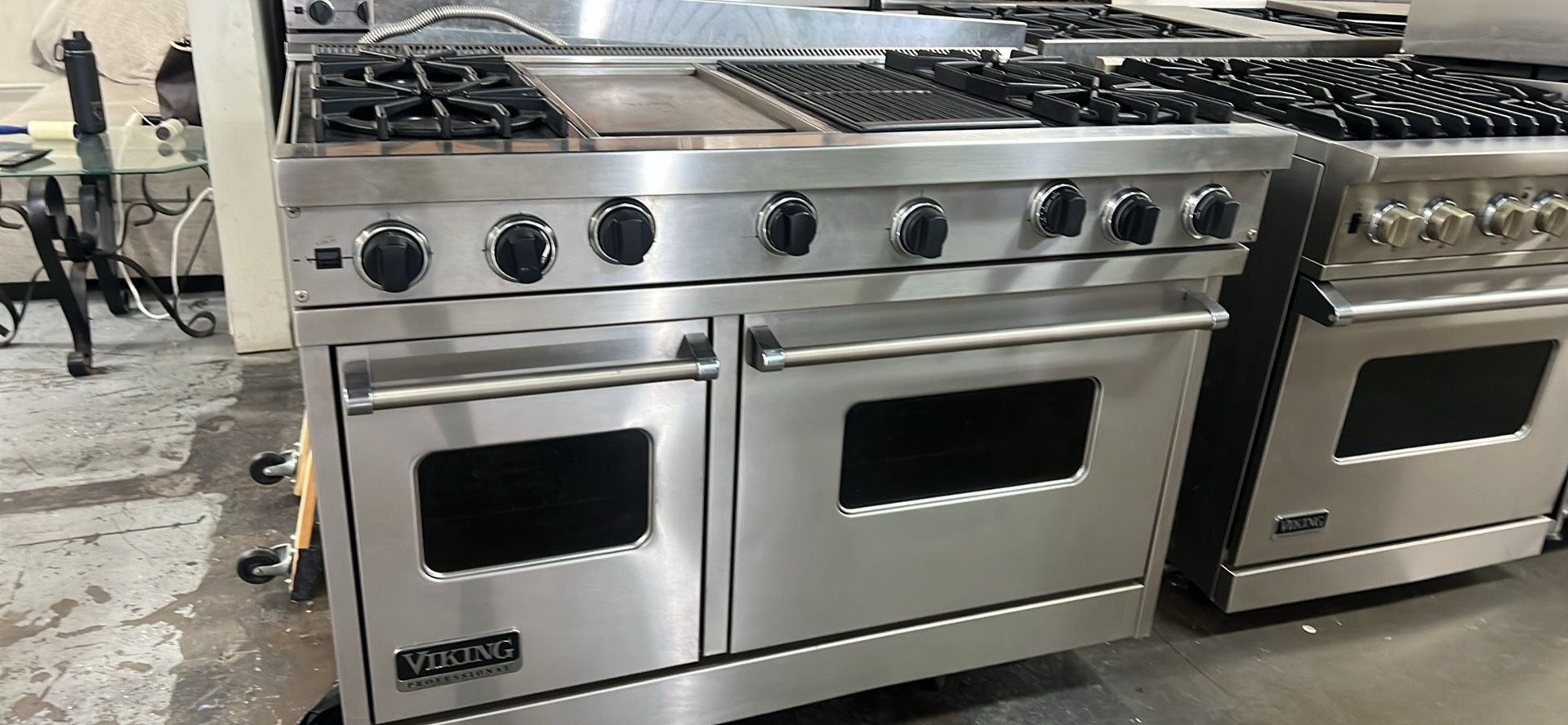Viking 48”Wide All Gas Range Stove In Stainless Steel