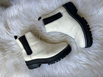 White Marc Fisher Chelsea Boots