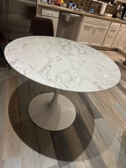 Marble Tulip Table