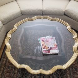 Vintage Glass Coffee Table