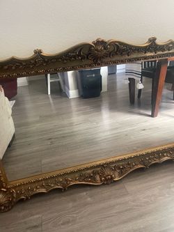 Large vintage Turner Hollywood regency gold mirror