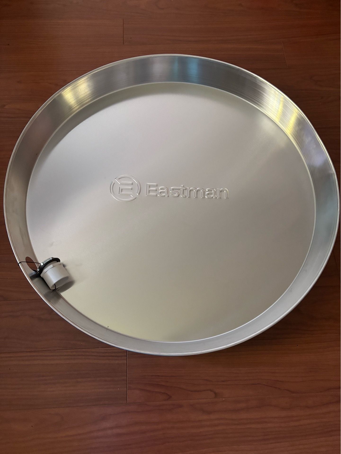 EASTMAN 24-in ID 26-in OD Aluminum Hot Water Heater Drain pan with PVC Fitting new with tags