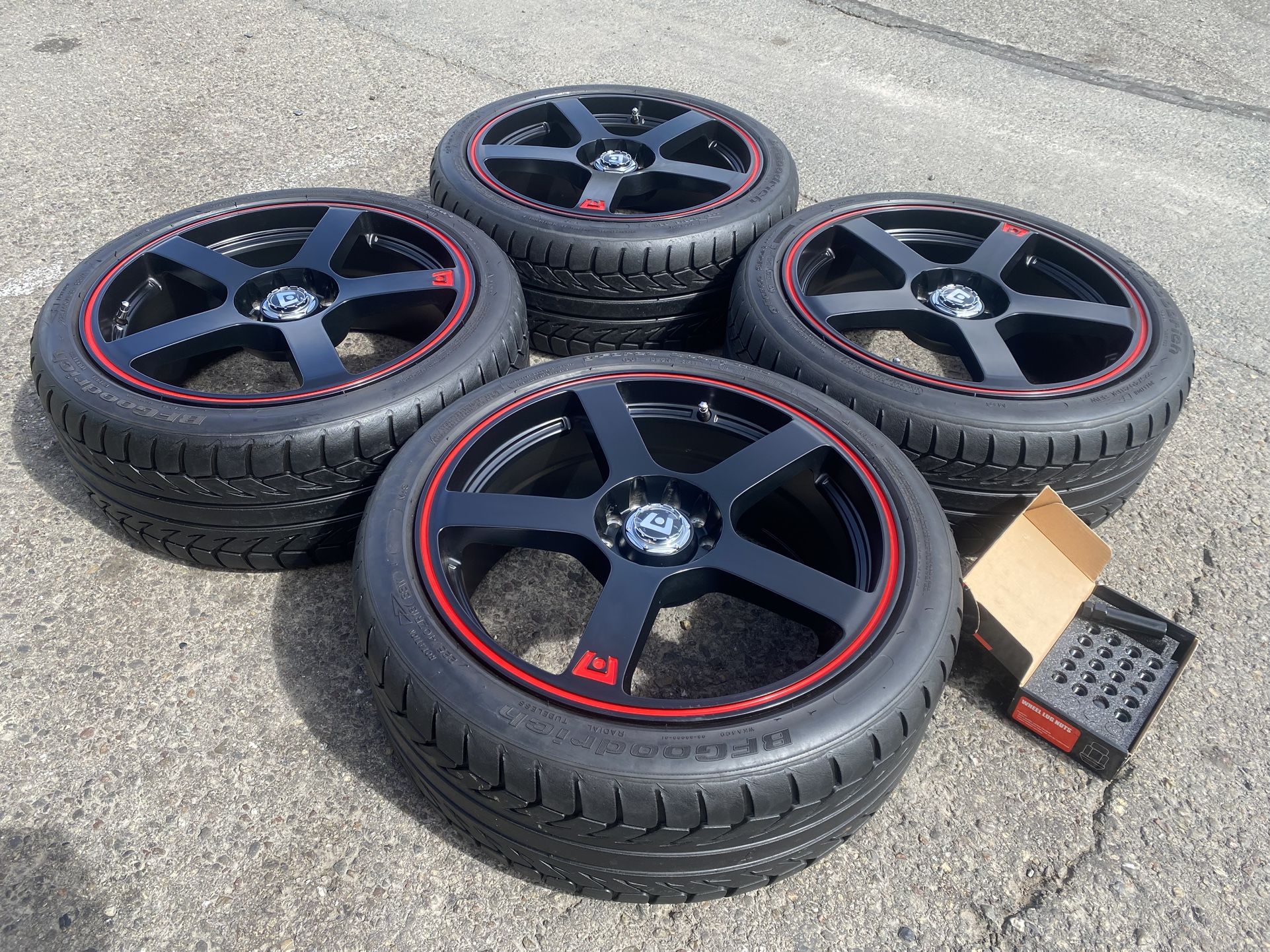 Honda And Toyota Wheels 225/40/18” Bfgoodrich