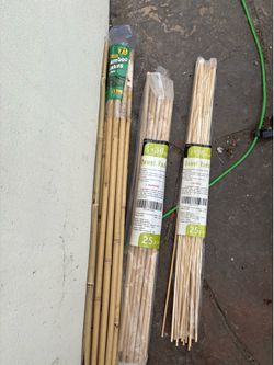 Bamboo poles and sticks for household or reptile/animal care