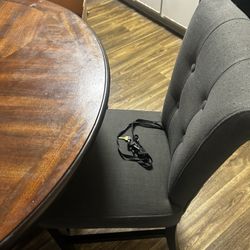 Wood Table And 4 Chairs 
