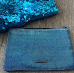 BCBG Generation Blue Sequin Clutch (same day pickup)