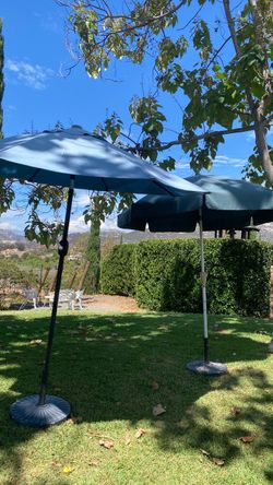 Umbrellas with stands