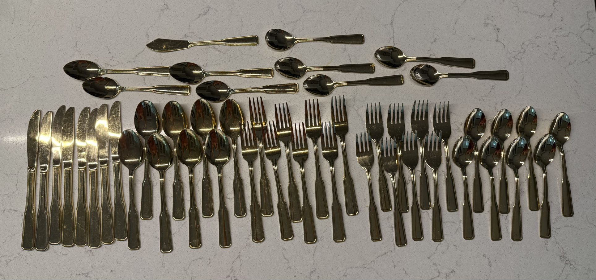 Rogers Korea Stainless Flatware 50 Piece 