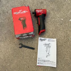 Milwaukee M12 FUEL 12V Lithium-Ion Brushless Cordless 1/4 in. Right Angle Die Grinder (Tool-Only)