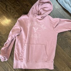 American Eagle Men’s Pink Sweatshirt  Size Smalll 