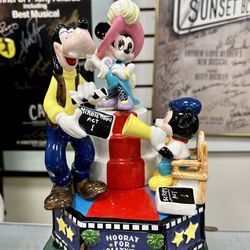 Disney Minnie Mickey Mouse Goofy Hooray For Hollywood Musical Schmid 12” Figurine