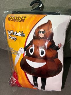 Inflatable poop costume