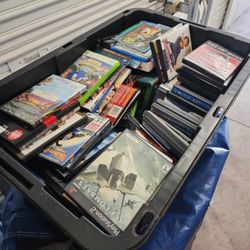 Box Of Dvd And Games