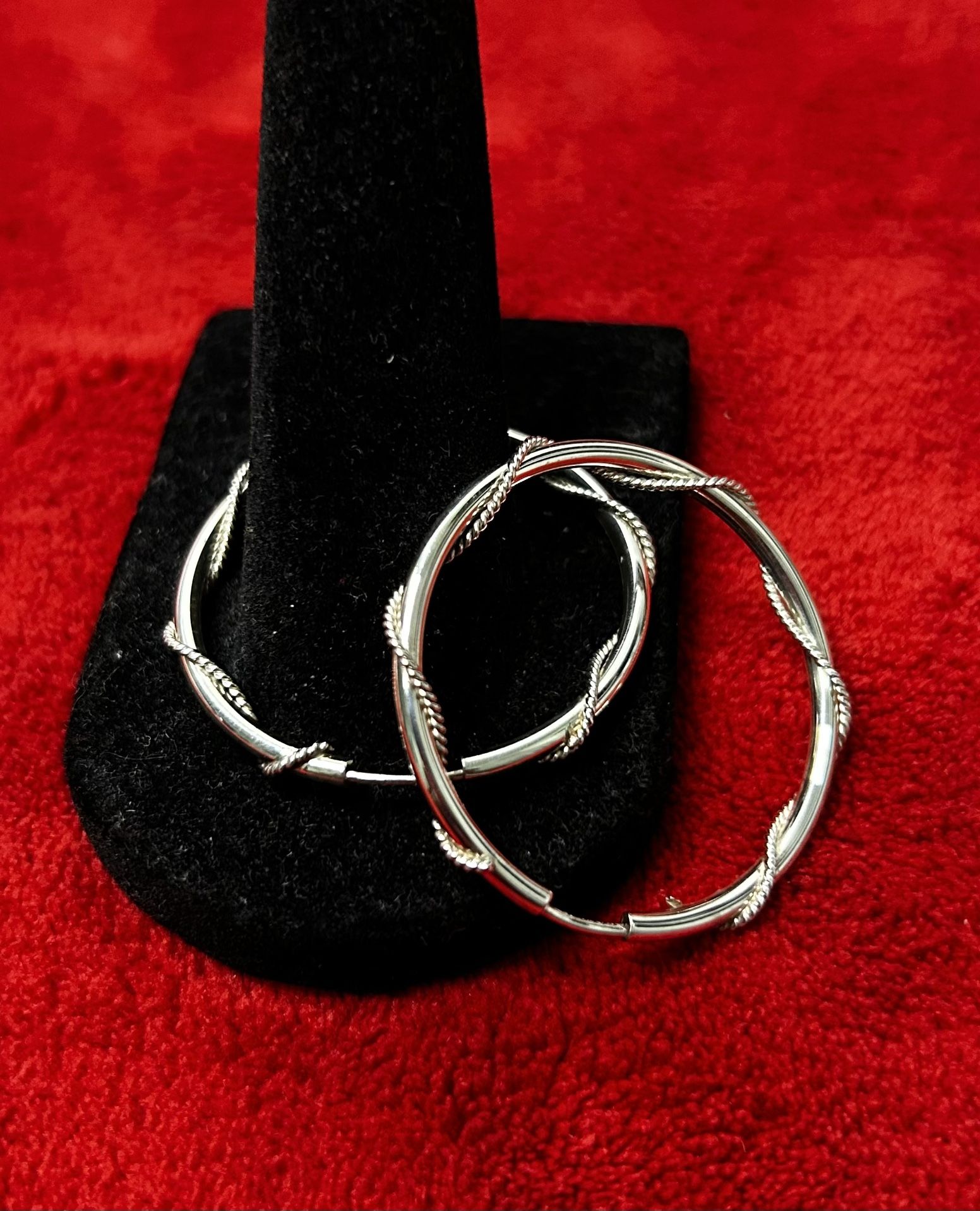 925 Sterling Silver Hoop Earrings