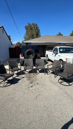 6 Peice Wicker Chair Set