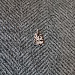 James Avery  "Retired " Live Love Laugh Charm