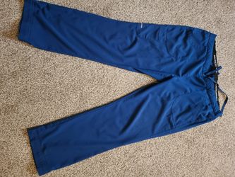 Royal blue scrubs top and bottom