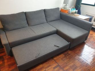 IKEA Friheten Sleeper Sectional L-Shape Sofa in Gray