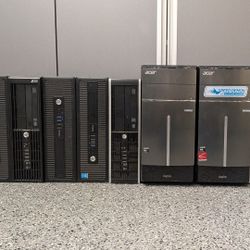 Lot Of 9 Computers!  AMD & i5, 16GB & SSD w/ Win 10 Pro